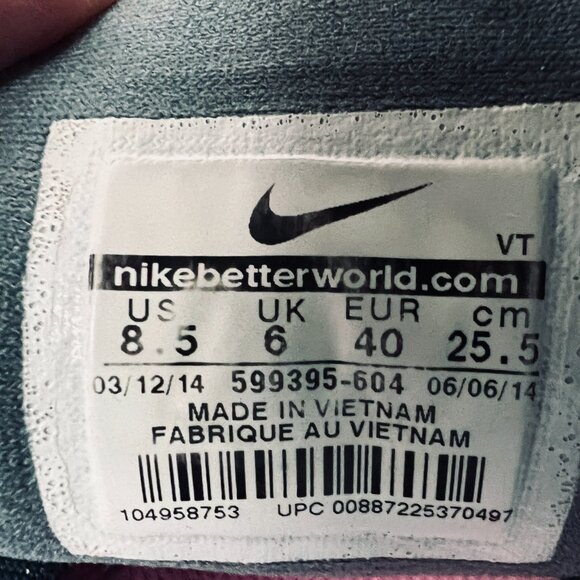 Nike Lunarglide 5 Shoes Womens Size 8.5 Peach Black Dynamic Support Running - Picture 9 of 9